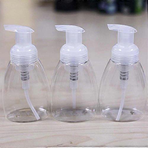 3 Pack Refillable Foaming Soap Dispenser 8.5 oz for Castile Soap, Consistent Foam Delivery
