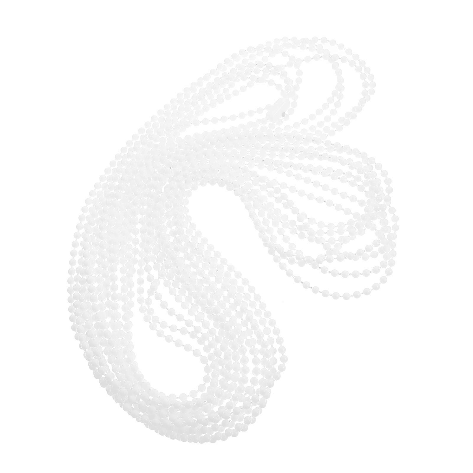 Replace Old or Broken Chains Beaded Chain Cord for Blinds 1000X0.4cm White 1Pcs