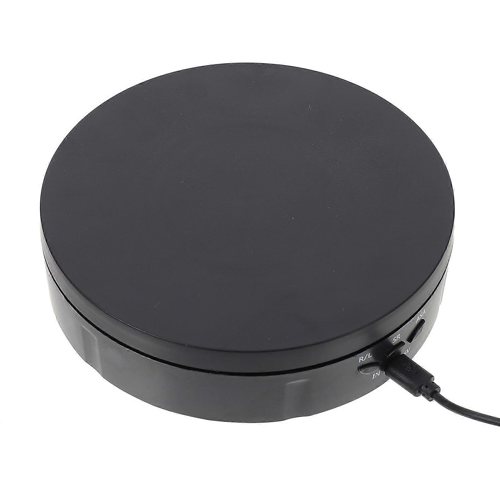 Display Stand Electric Rotating Turntable for Storage Use 1Set ABS Material