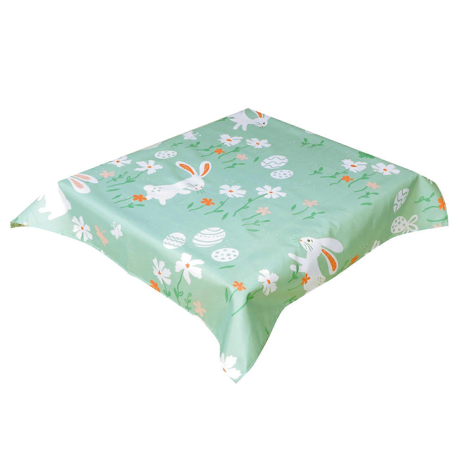 Multi Color Easter Party Table Cloth 90x90cm Waterproof Decorative Square Design For Table Use 5Pcs