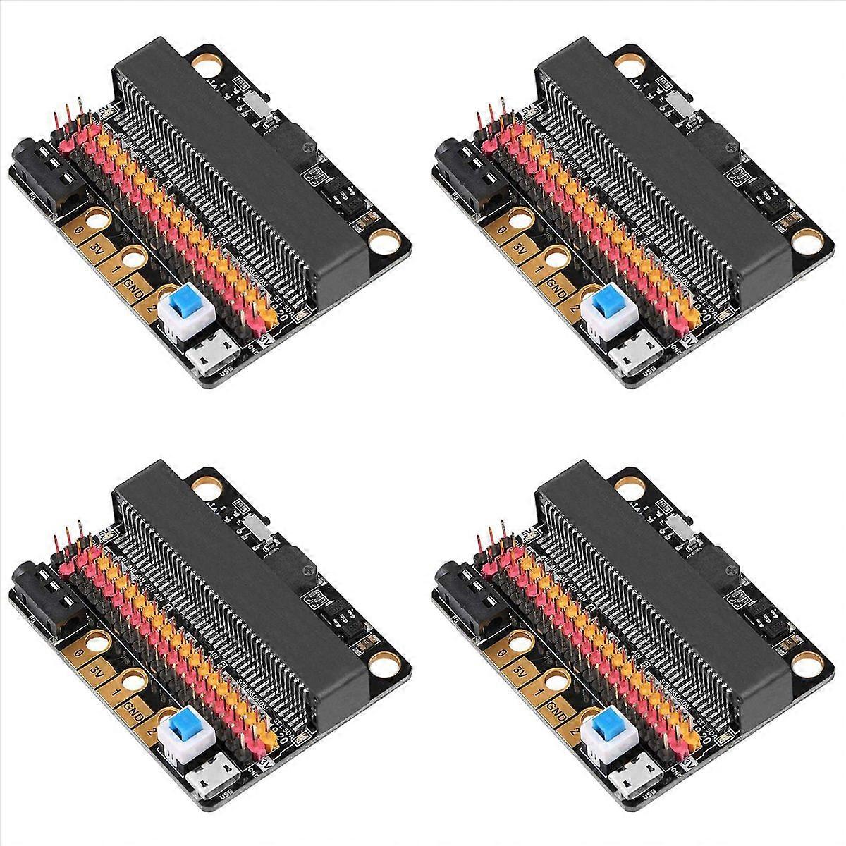 4X Micro-Bit Expansion Board IOBIT V2.0 Breakout Adapter Shield with Buzzer for Kids'S Python