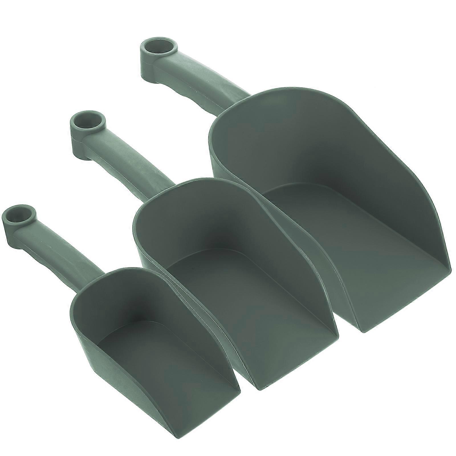 Durable Plastic Garden for Weeding 3Pcs Multi-Functional Green Scoop