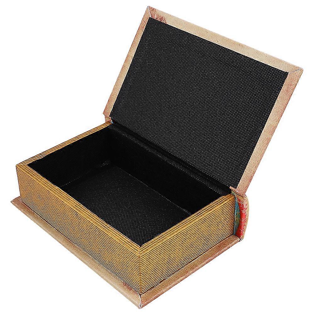 Book Storage Box 3Pcs for Vintage Style Decorative Use