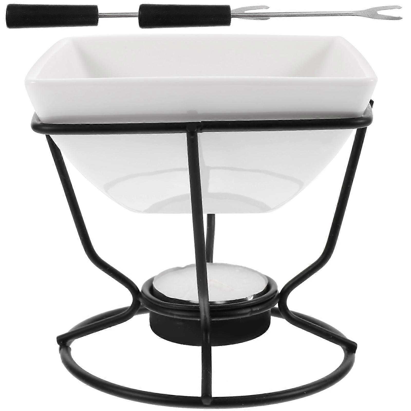 Chocolate Hot Pot Cooking Melt Pot for 1Set White Ceramic DIY Baking Tool