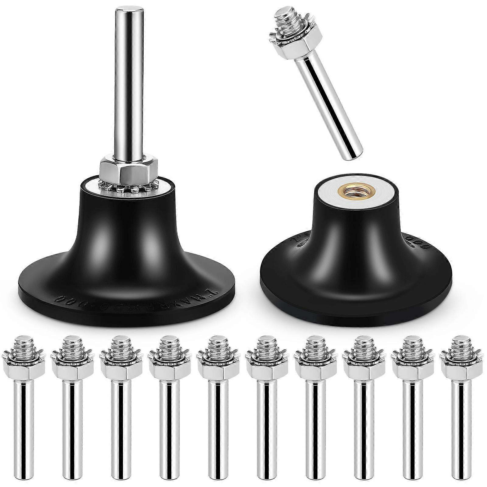 Disc Pad Holder for Grinder Disc Adapter for Sanding Use 1Set Black