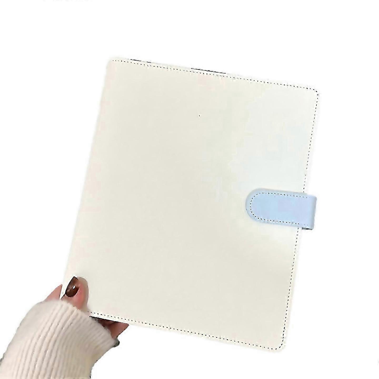 A5 Loose-leaf Folder Photo Card Organizer White/Blue
