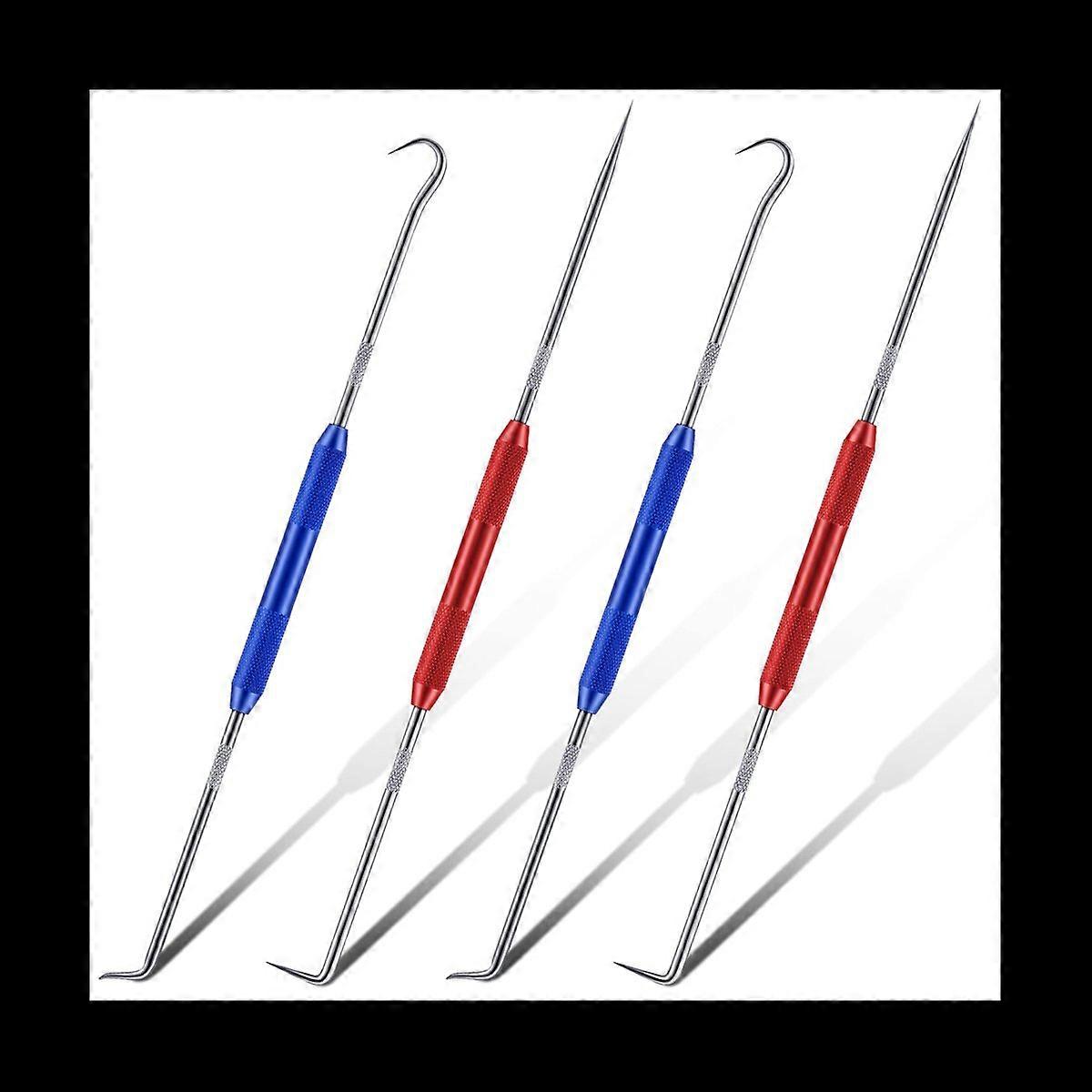 Double Pointed Scriber, Metal Scribe Tool Hook and Pick Tool Set