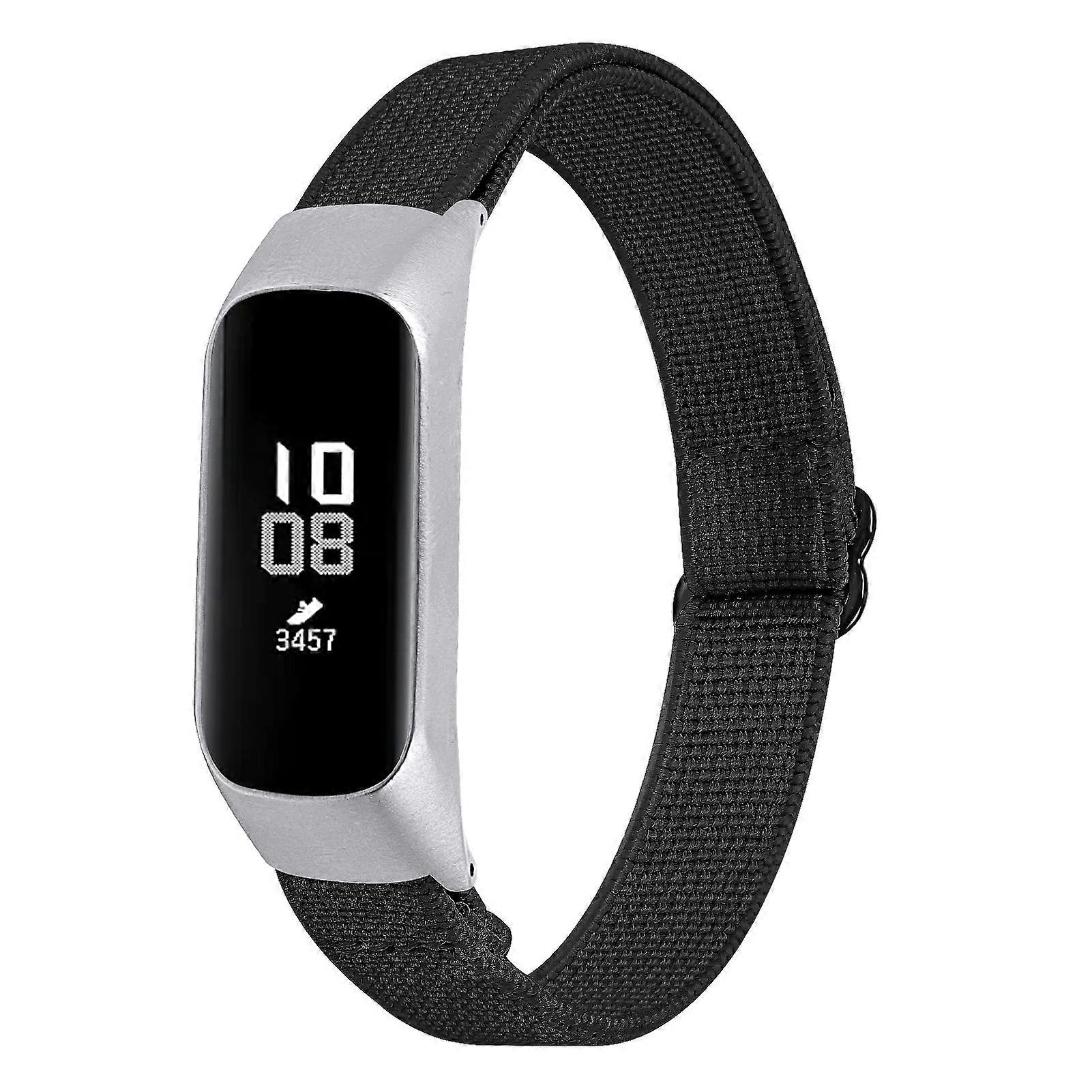 Replacement Band for Galaxy Fit E SMR375, Breathable Elastic Nylon Strap, Adjustable Stretchy Loop