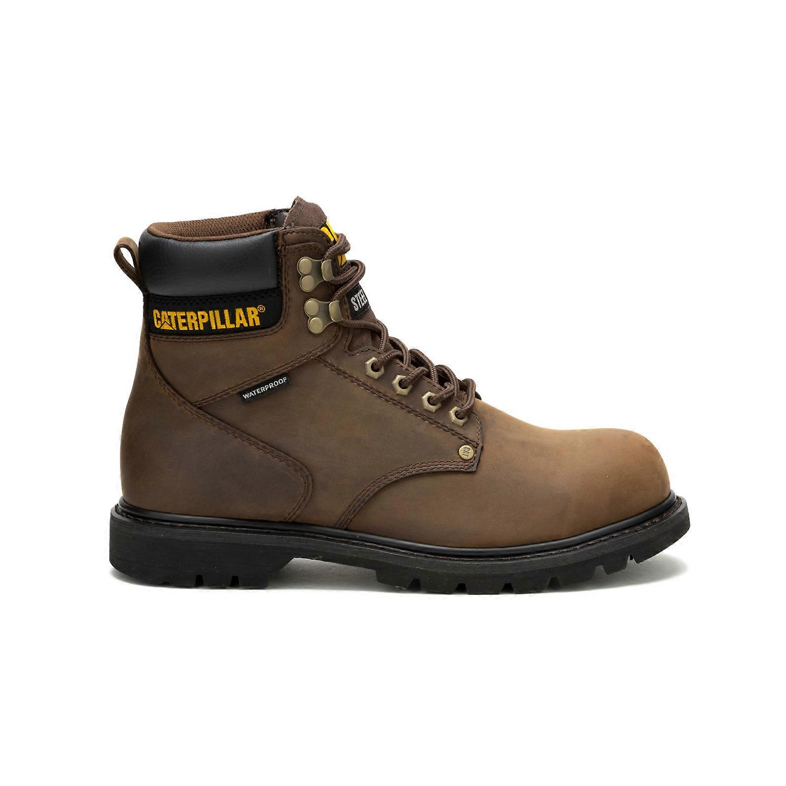 Caterpillar Adult Mens Second Shift Waterproof Steel Toe Boots Work & Safety