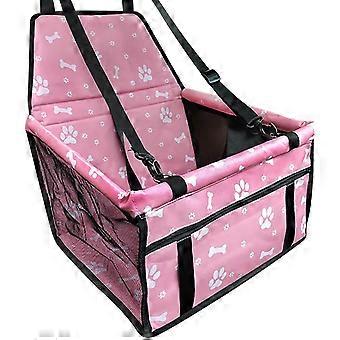 Dog Car Seat Foldable Dog Car Booster Seat Waterproof Breathable Oxford Travel Bag for Small to Medium Dogs, Puppies, and Pets-Pattern