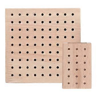 Nagelbohrerhalter aus Holz, Aufbewahrungsorganizer für 2 Maniküre-Werkzeuge