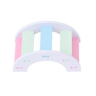 Pont arc-en-ciel pour hamsters, jouet d'escalade amusant pour petits animaux (2 pièces).