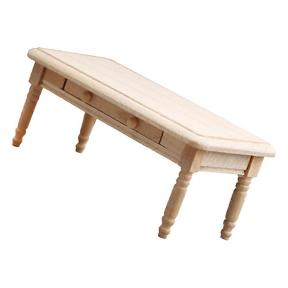 Mini House End Table Model Wooden Unpatterned Table Decor Mini Table Model