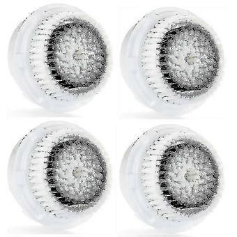 4 Sensitive Replacement Brush Heads Compatible with Clarisonic Mia 1 2 3, SMART Profile, Aria, PLUS, PRO, Alpha Fit, Radiance