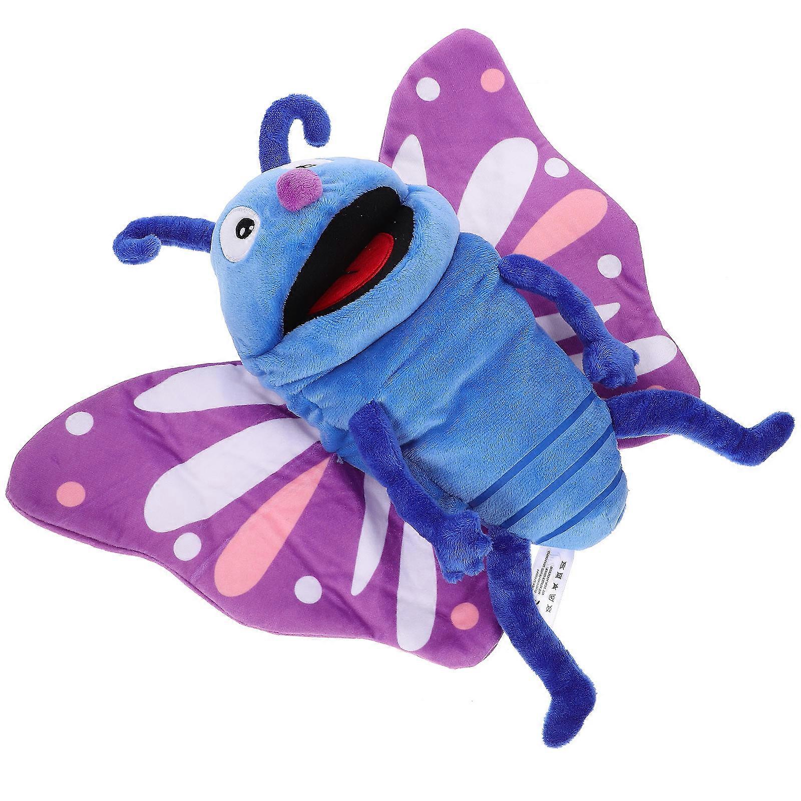 Assorted Color Butterfly Hand Puppet for Educational Play