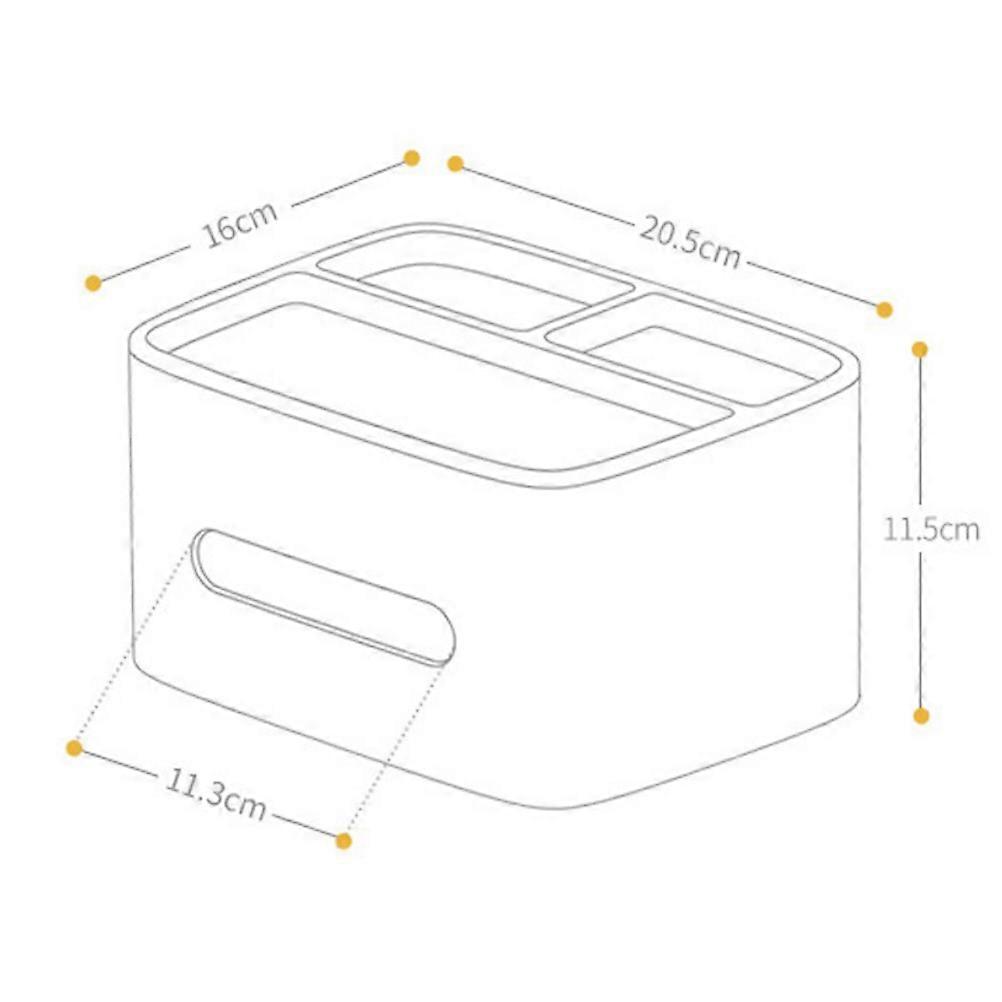 Tissue Holder Double-Layer for Holding Tissue Multifunction Grey Desktop