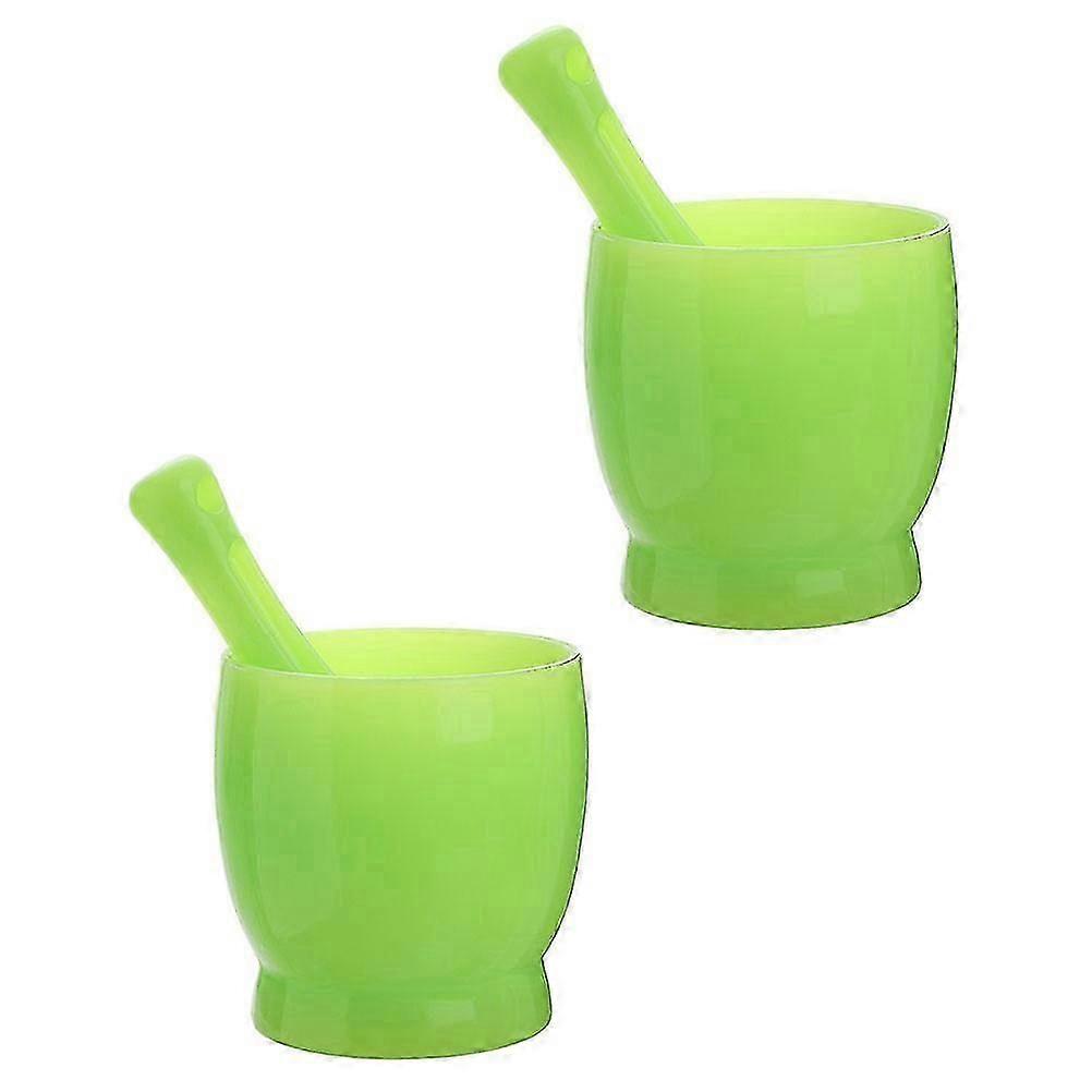 Simple Kitchen Utensils Garlic Mortar for Home Use 2Sets