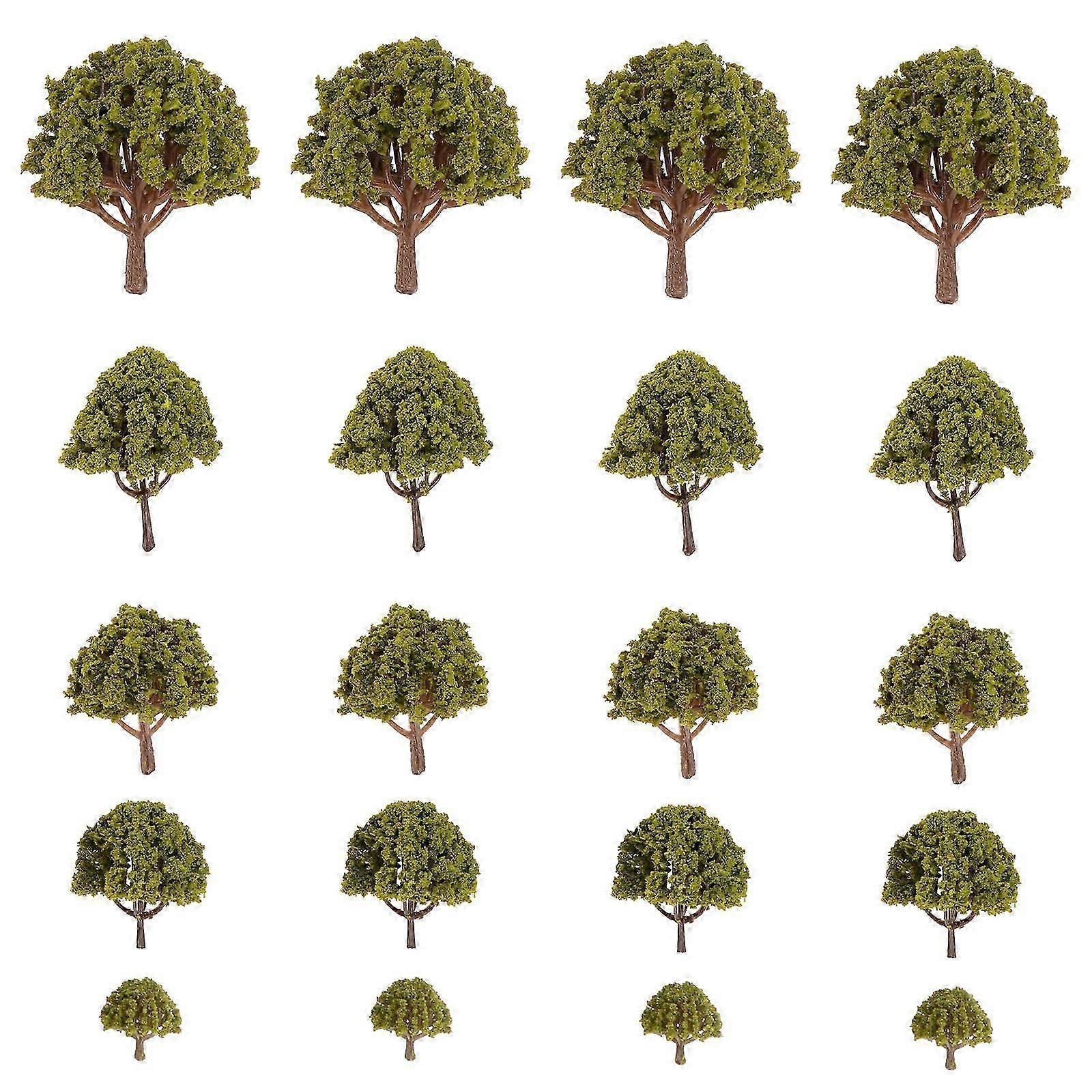 Yellow Scenery Layout Landscape Trees for Decorating 20Pcs Pack