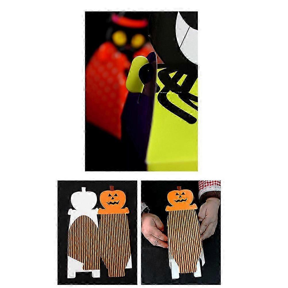 Halloween Cookie Box for Storage Use with 48Pcs Creative Cartoon Patterns
