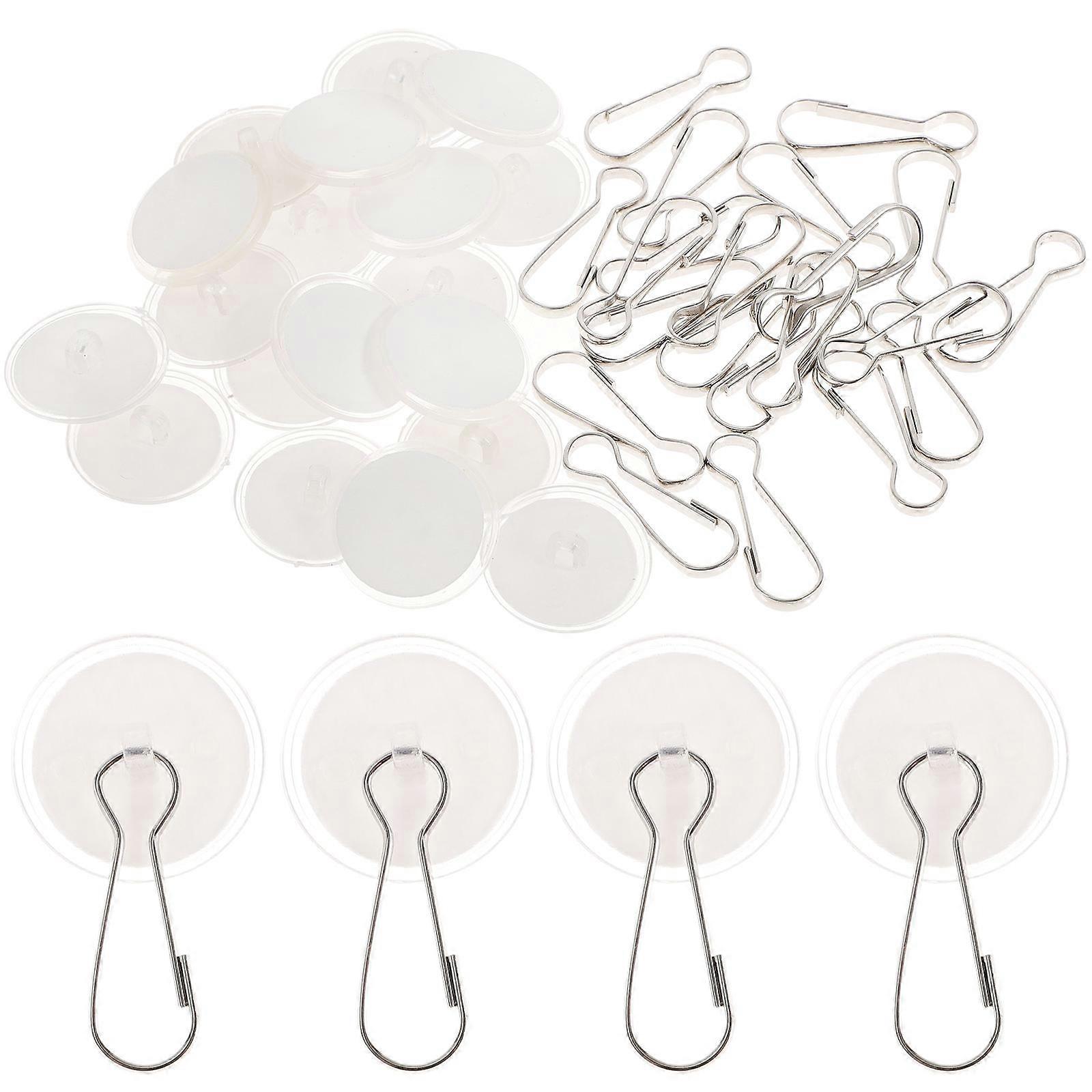 20pcs Adhesive Ceiling Hook Bathroom Hook Decoration Hanging Seamless Hook
