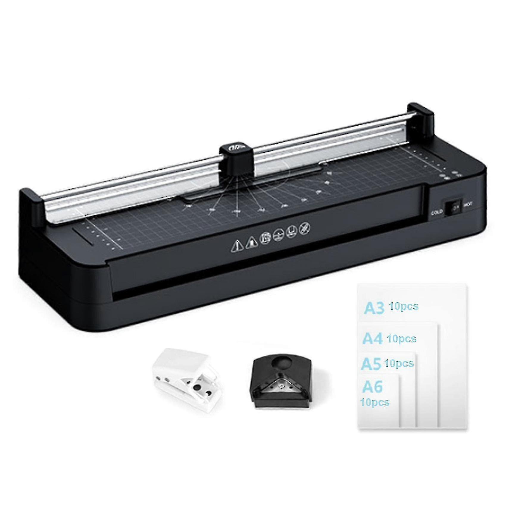 Laminating Machine +corner Rounder+hole Punch+40pcs Film Eu Plug