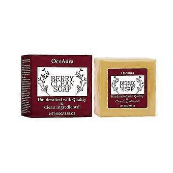 Gentle Skin Care Soap with Chrysanthemum , Raspberry Extracts for Sensitive Skin - 100g