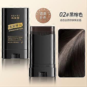 3-in-1 Haarfarbstift mit Kammzähnen, pflanzlichem Squalan, wasser- und schweißfest, temporäre Grauabdeckung, drehbares Design, tragbar für Damen und Herren