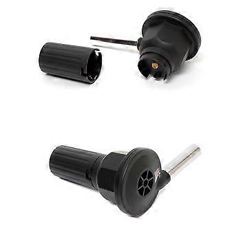 Portable Fire Blower Battery Powered BBQ Grill Fan Air Blower for Outdoor Camping Picnic Charcoal Grill Barbecue Black (No Battery)