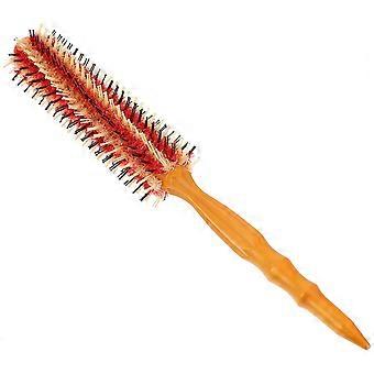 Round Hair Styling Comb Wooden Handle Curling Hair Brush for Home Salon