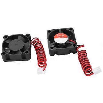 2pcs 3D Printer Fan Low Noise Cooling Fan Fit for Ender?3 Replacement Part 30x30x10mm DC12V