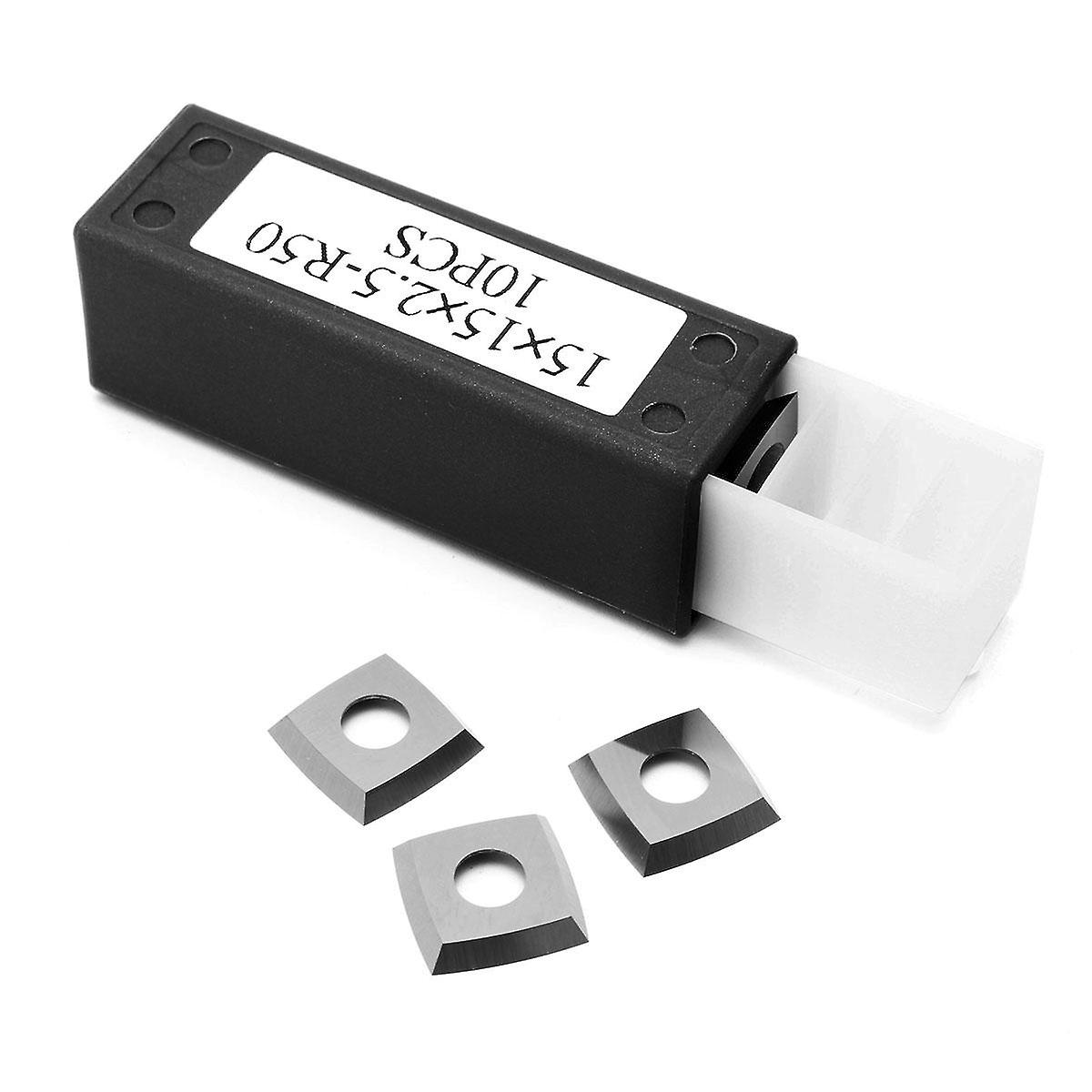 10Pcs 15mm Square Carbide Insert 4 Edge For Woodworking Turning Lathes Tool