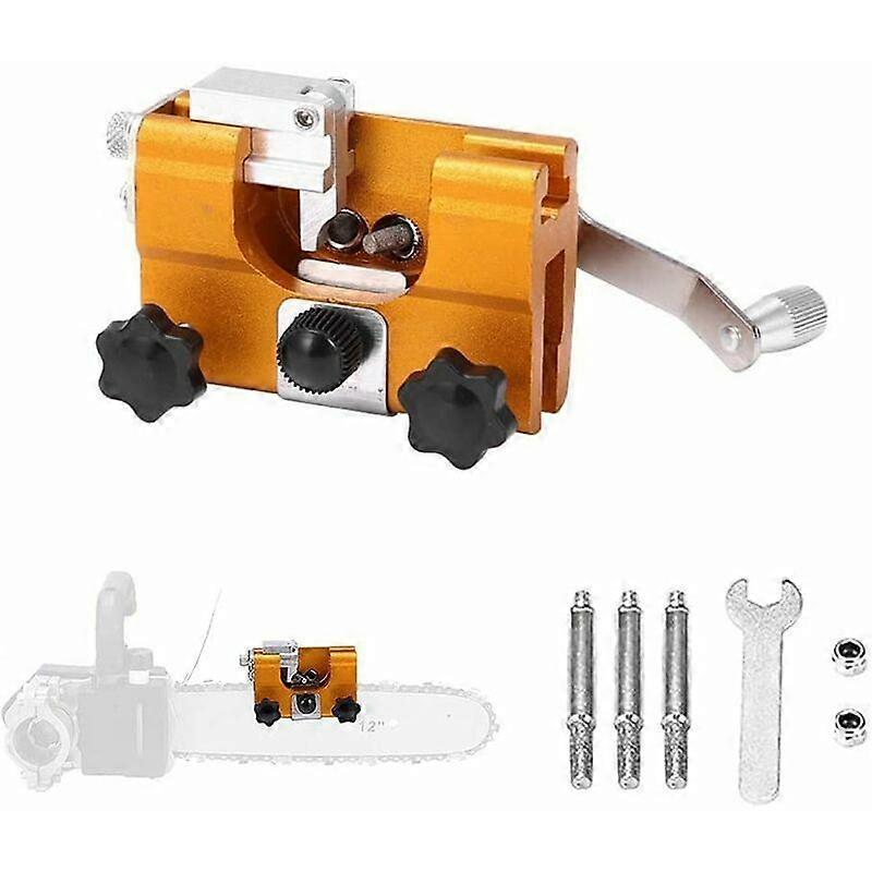 Chainsaw Sharpener, Hand Crank Chainsaw Sharpener, Sharpener Grinder, Lumberjack Gardener Chainsaw Sharpening Tool