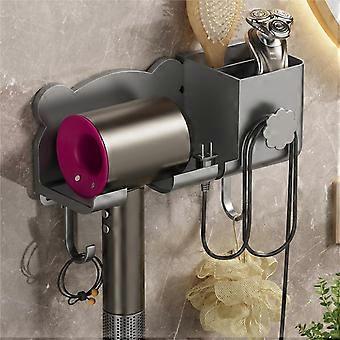 Haartrocknerhalter Wandmontierter Föhnhalter, Haarwerkzeug-Organizer Wandhalterung Badezimmer Wand-Organizer, Haartrockner-Ständer