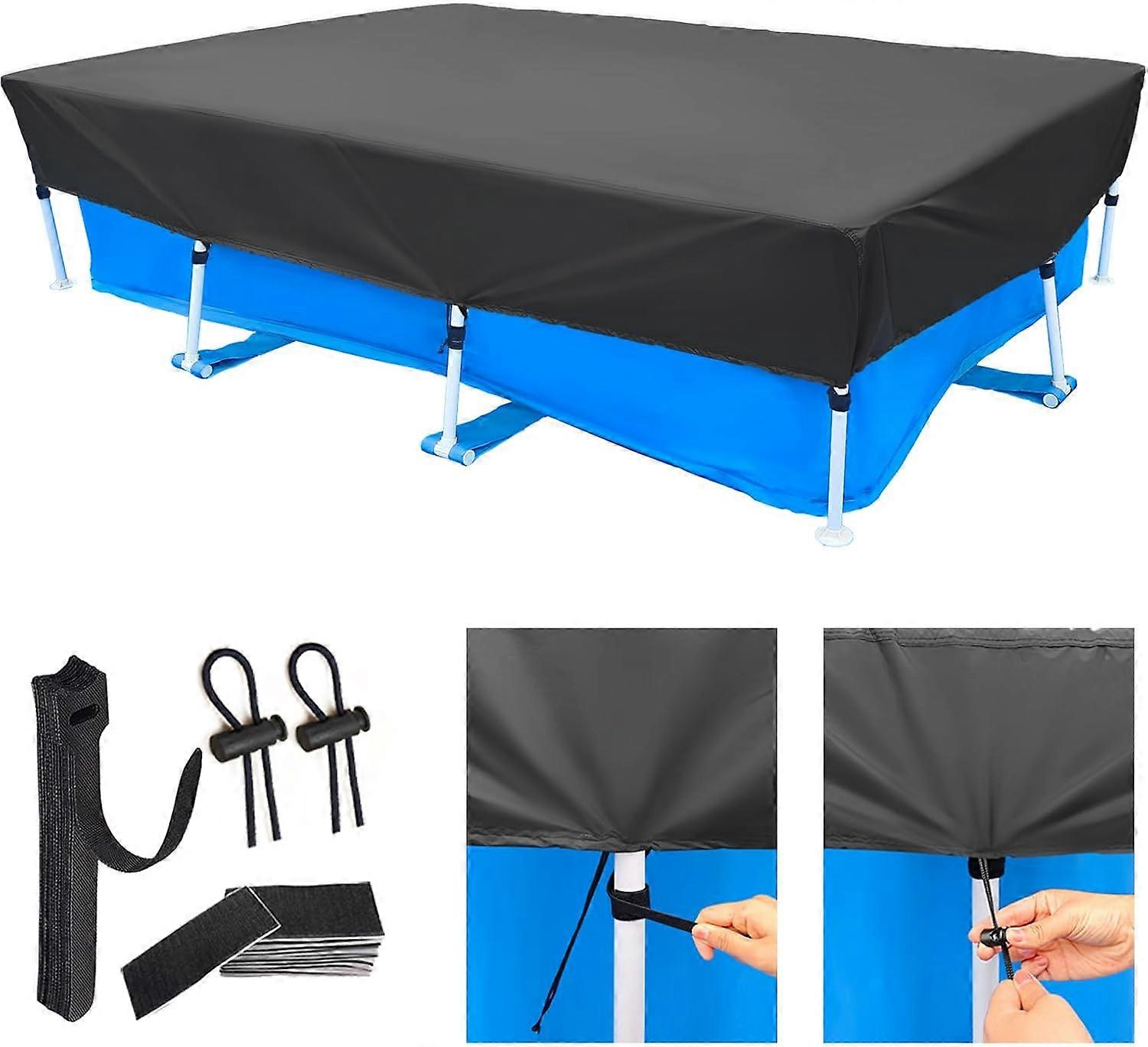 Rectangular Pool Cover  for  Pools - Easy to Install - UV Resistant