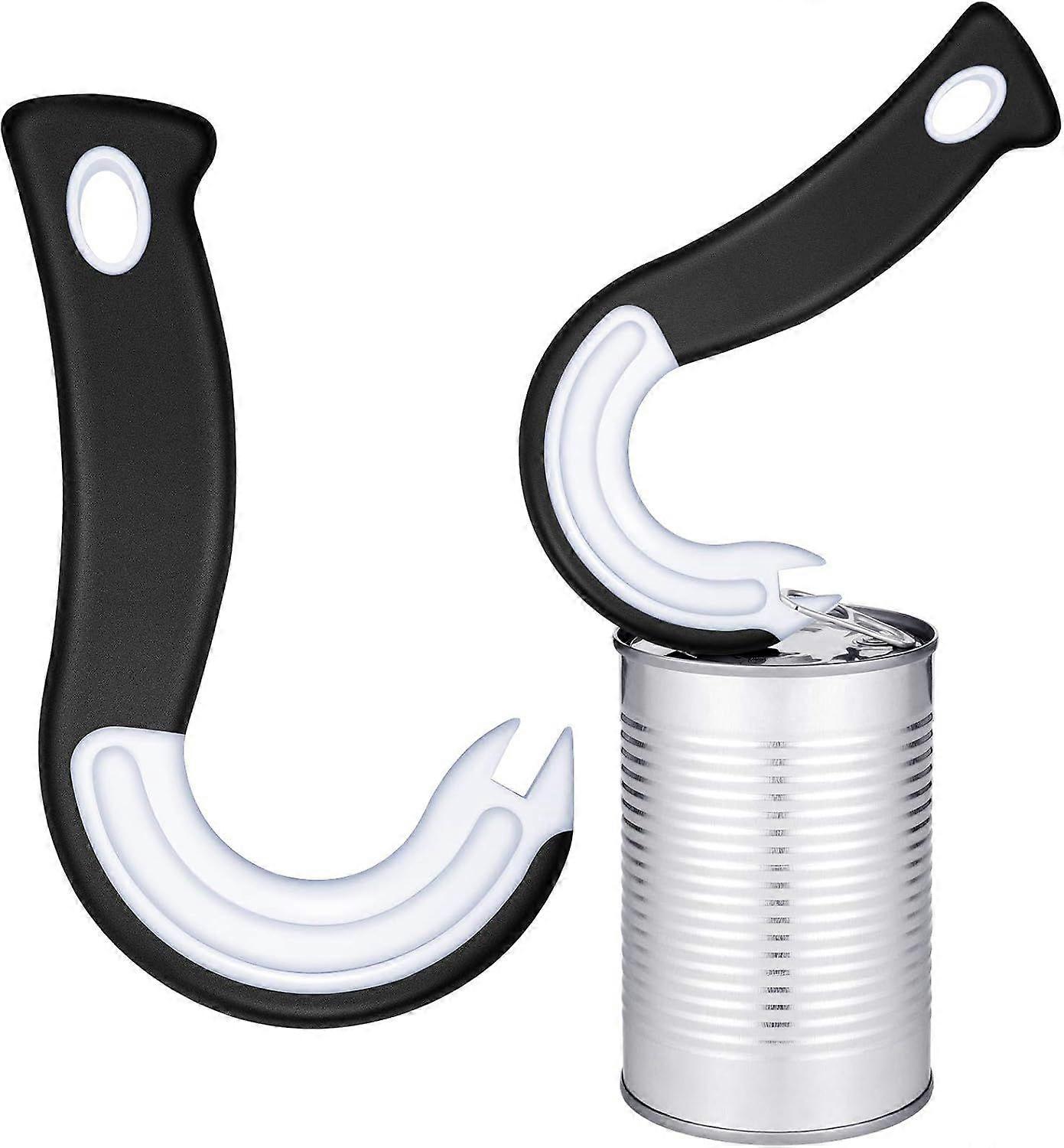 2 Pieces Easy Open Ring Pull Can Opener Easy Grip Opener Ring-Pull Helper for