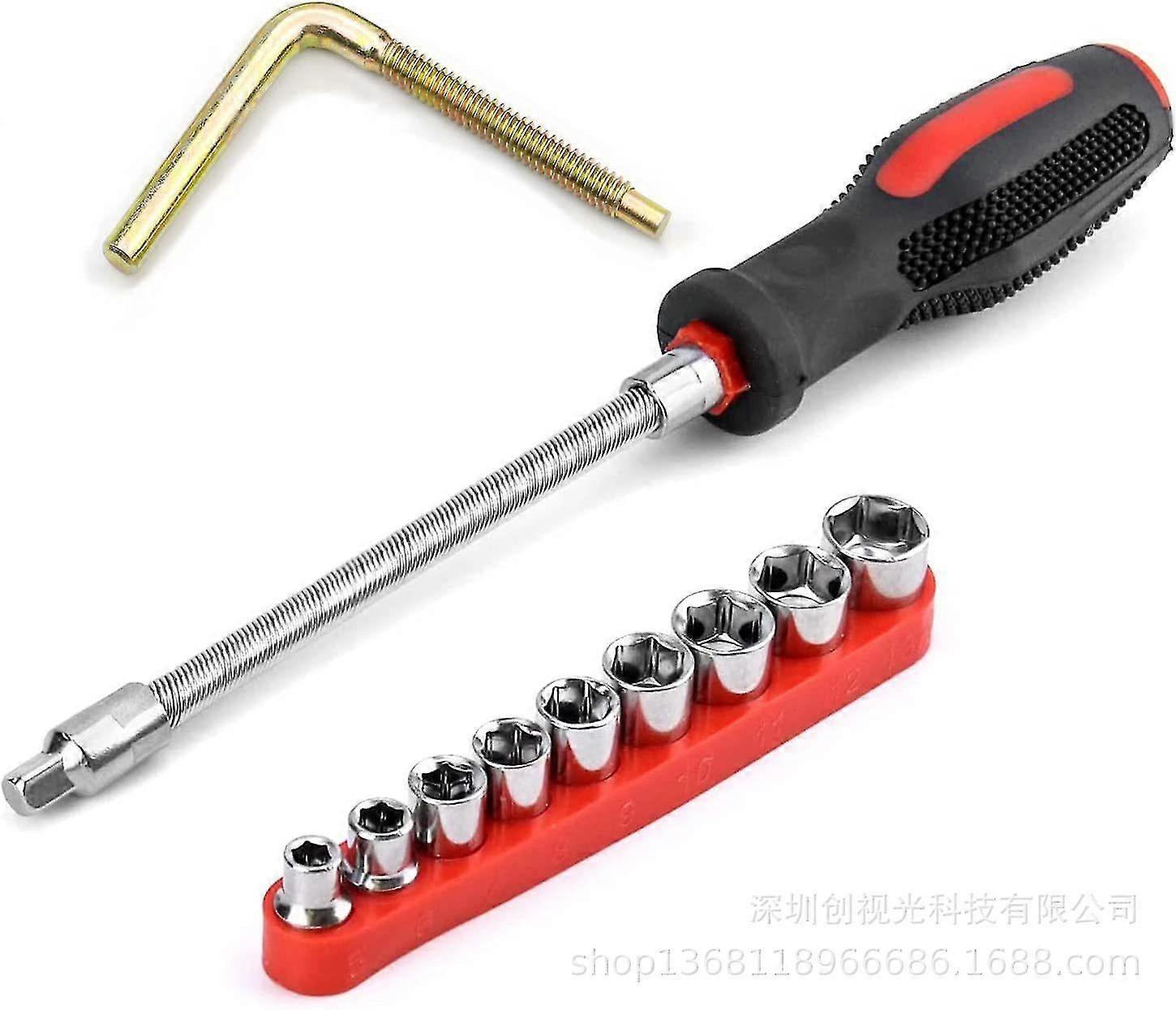 Multi-Purpose Screwdriver Hex Head Spring Loaded Screwdriver for Hoop Clamps