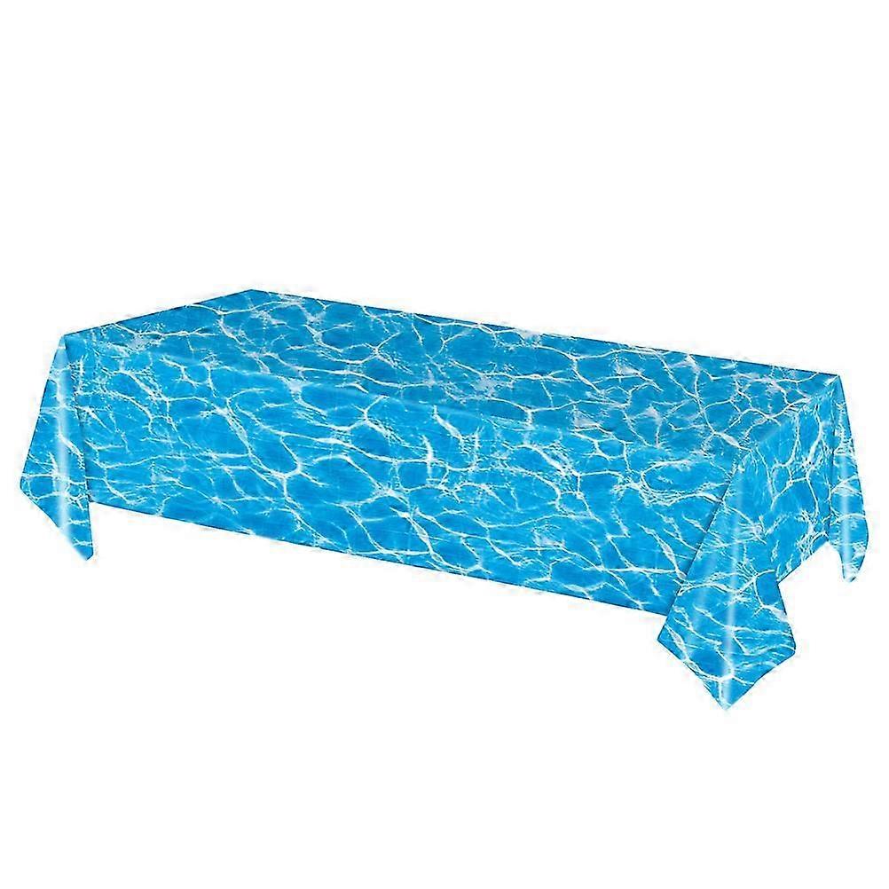 Ocean Waves Table Cover compatible with Disposable Tablecloth