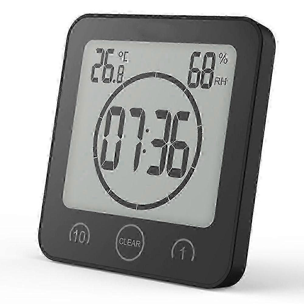 2025 Bathroom electronic wall clock Temperature and humidity countdown wall clock