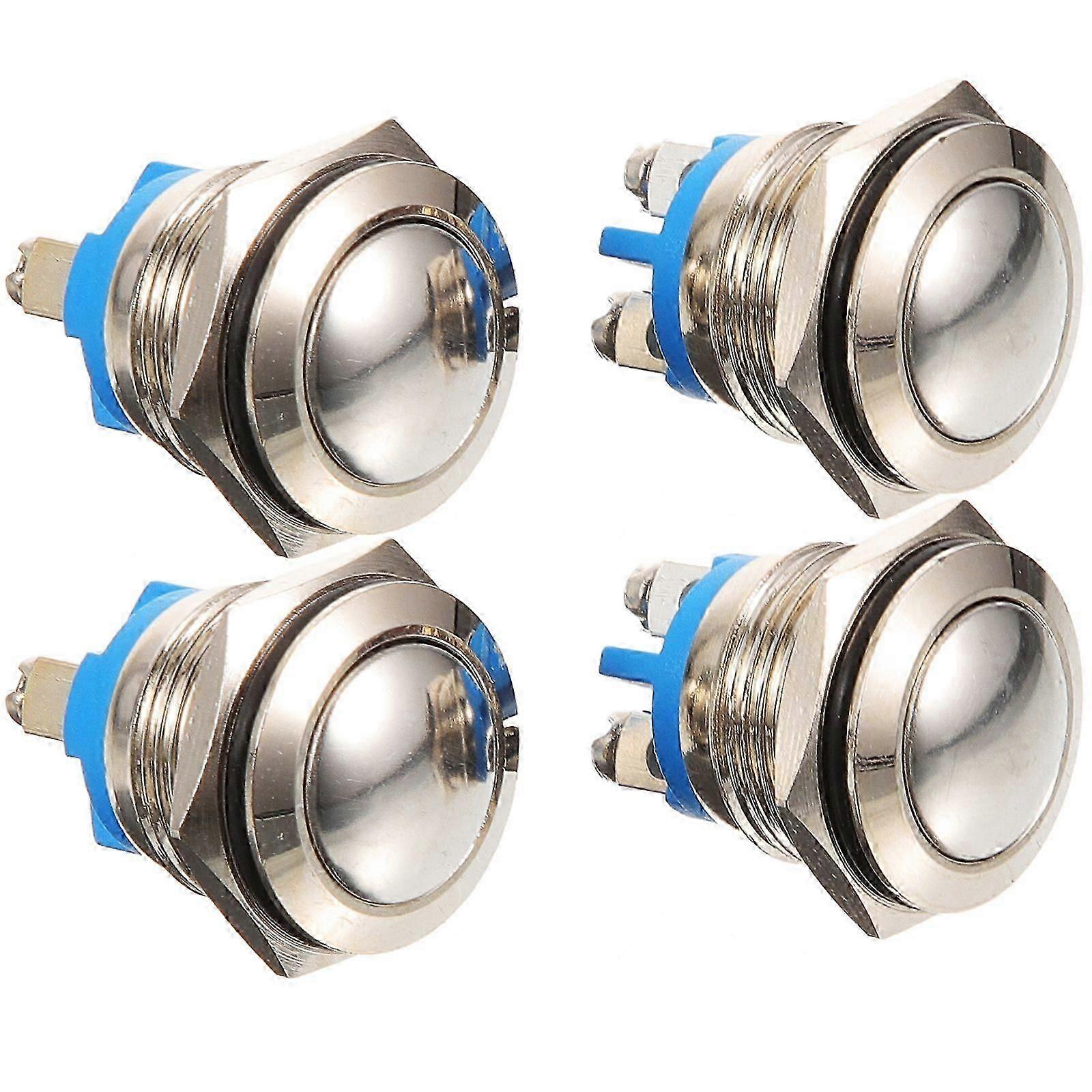 prodef 4Pcs Door Chime Button Replaceable Push Button Sturdy Ringer Button Doorbell Button for Home
