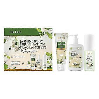 Jasmine Body Care Set - Gentle Cleansing, Moisturizing & Portable Fragrance