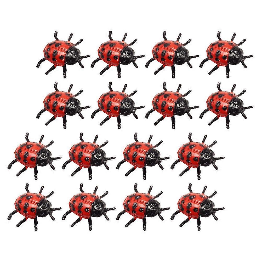 Simulation Ladybug Toys Plastic Ladybug Models with 22Pcs for Decoration