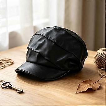 Dam S Japansk Stil Retro Baskerhatt Stor Huvudstorlek Mångsidig Bantningsmössa