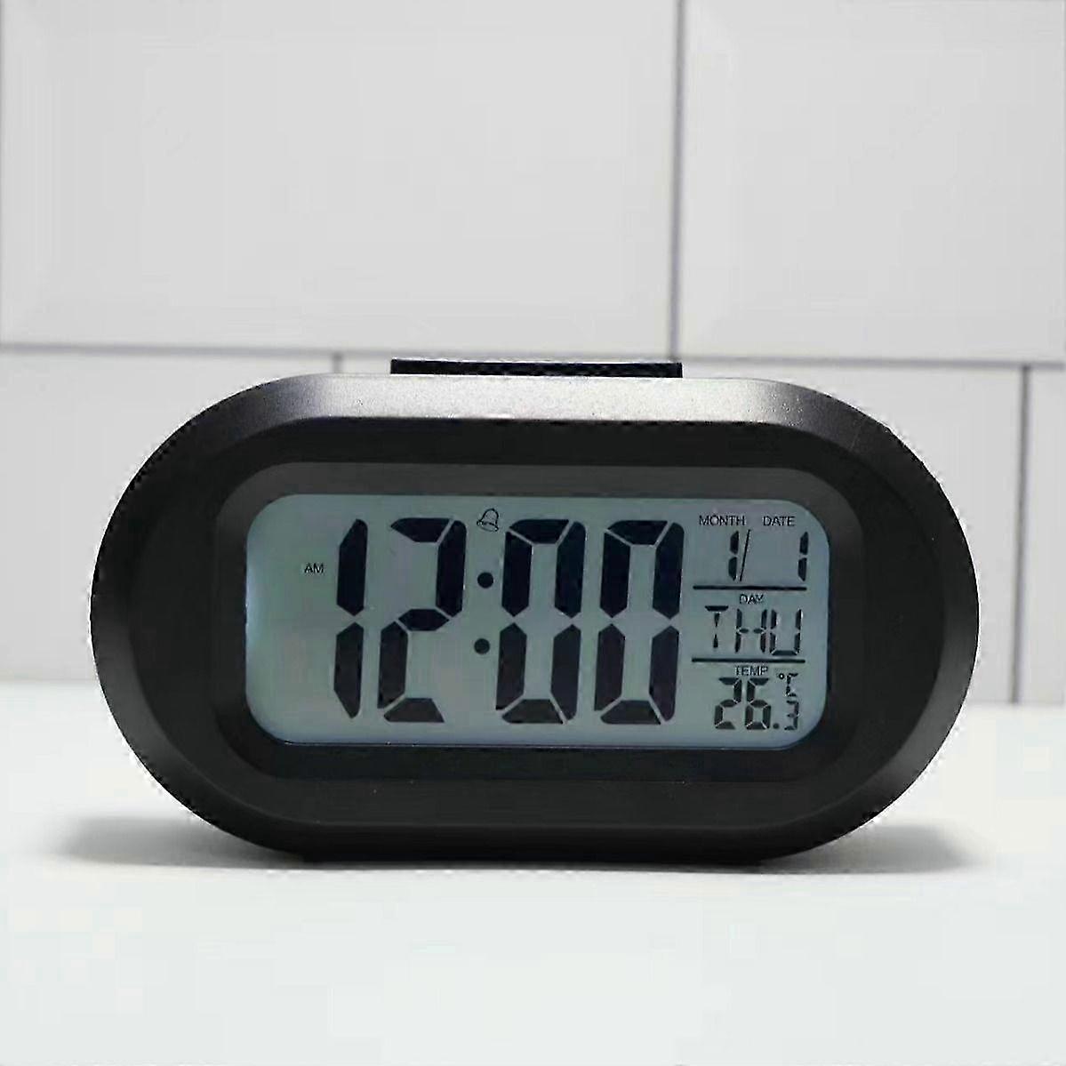 Student alarm clock, electronic clock, smart desktop multi-functional clock with luminous temperature calendar and kitchen timer