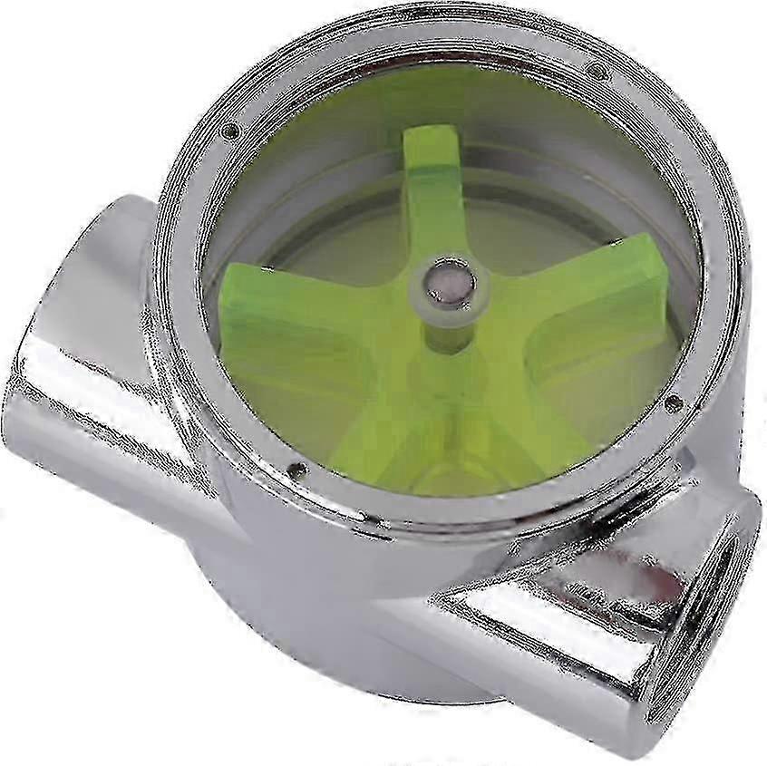 Yellow sight flow indicator for female thread connections