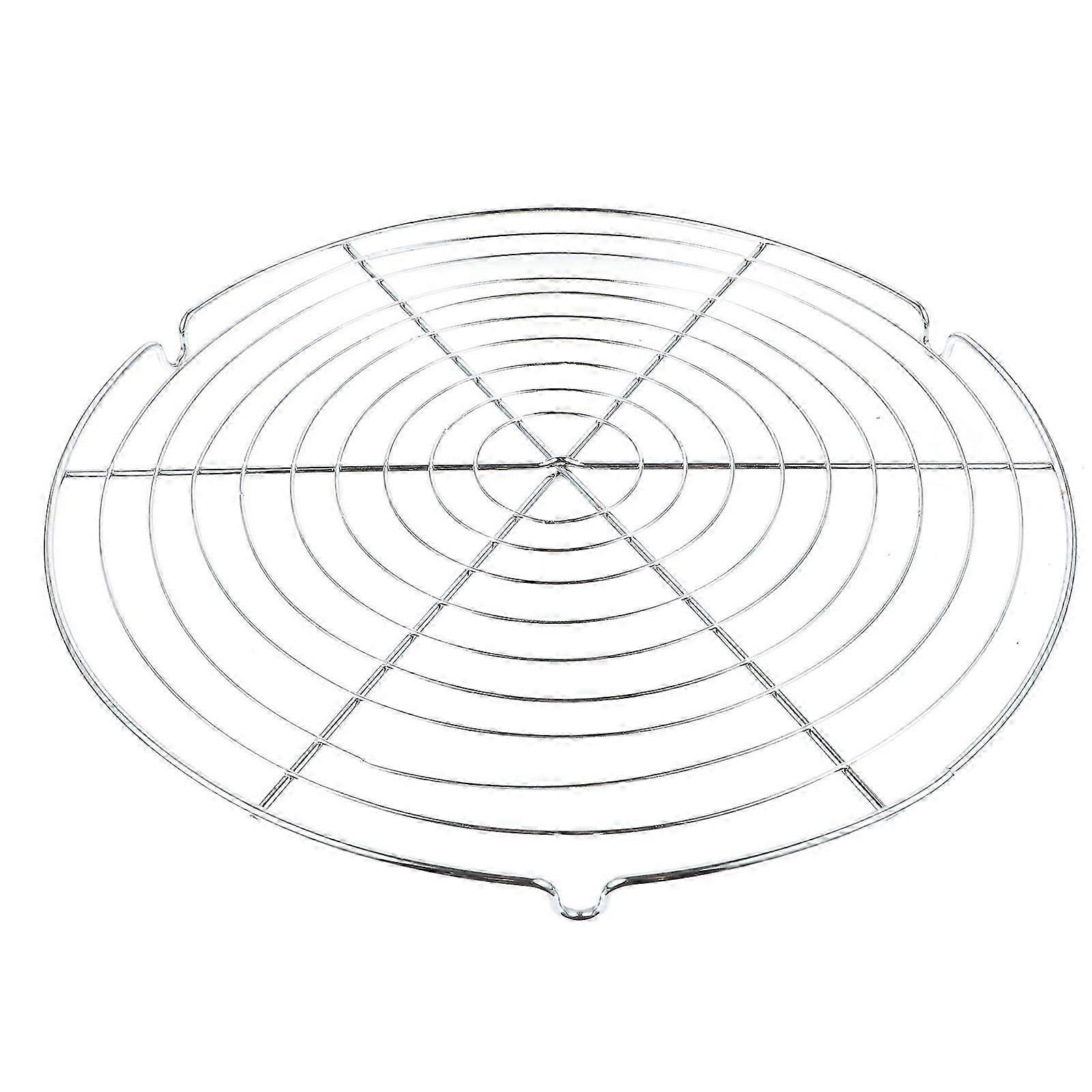 Silver Cake Cooling Rack for Baking Use 1Pcs Round Bread Drying Rack