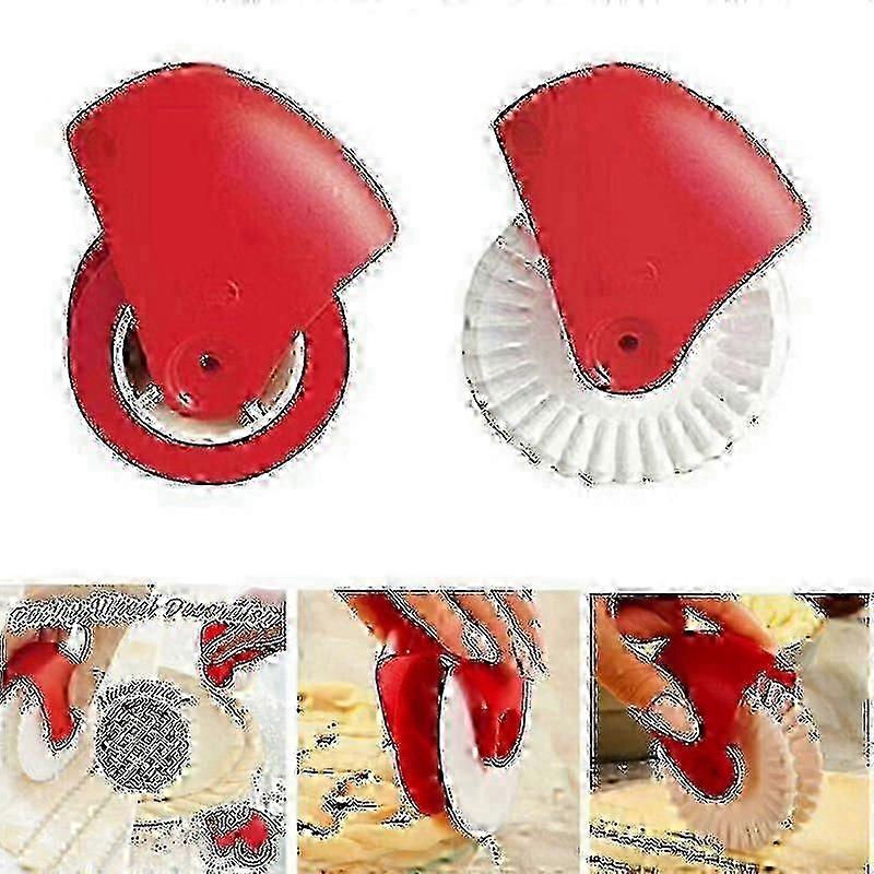 Pastry Wheel Cutter, Decorative Tool compatible with Pie Crusts