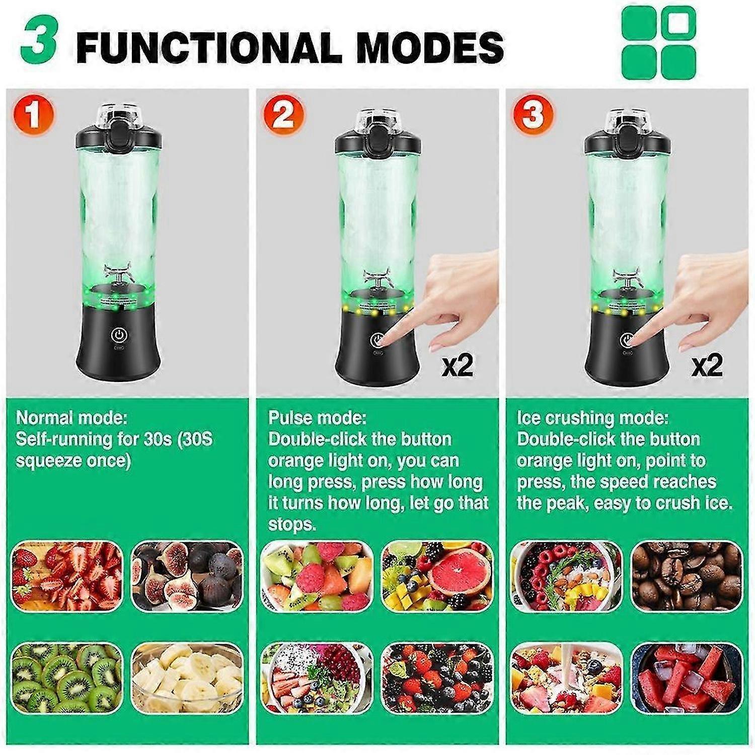 Professional USB Rechargeable 600ML Portable Blender