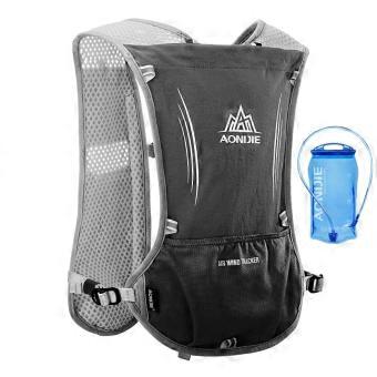 Multifunctionele campingrugzak, hydratatievestpakket, 5 l, zwart