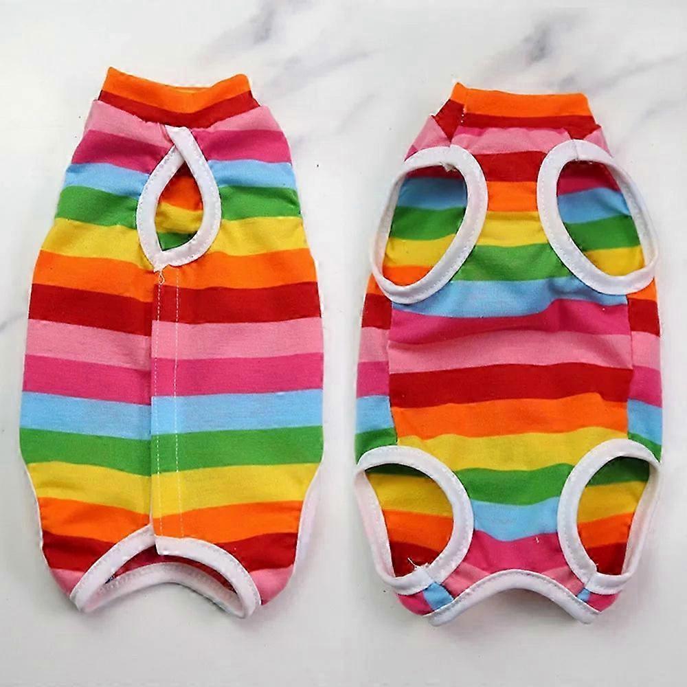 Striped Breathable Cat Post-Surgery Vest