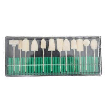 Cone Wool Nail Buffing Bit Set